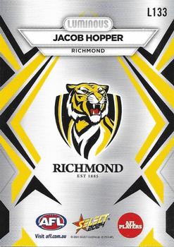 2024 Select AFL Footy Stars - Luminous #L133 Jacob Hopper Back